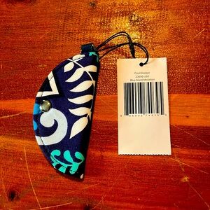 Vera Bradley Cord Keeper Blue Island Medallion